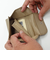 グレンチェック（GLENCHECK）　マネースルー二つ折り財布　グレージュ