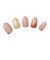 ビューティーアベニュー（BEAUTY　AVENUE）　生ジェルネイルシール　マロンピンクラテ　24枚入