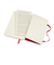 モレスキン（MOLESKINE）　クラシックノートブック　ソフトカバー　横罫　ポケットサイズ　レッド