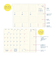 【2026年1月始まり】　クツワ　ログジャーナル　MIFFY　A6　ウィークリーブロック　MF914C　流れ星にお願い　月曜始まり