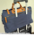 チェリカ（Chelica）　10号帆布×牛革トラベルボストン　M　IRC－1181　ネイビー