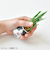 聖新陶芸　おちょこで猫草　GD1029－4　グレー