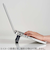 エレコム（ELECOM）　折りたたみノートPCスタンド　装着式　アルミタイプ　PCA-LTSFAGY　スペースグレー