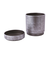 ホワイエ（FOYER）　MC円柱メタルeco　ポット皿付　「鉄はエコ」　3200028SLB　シルバーブラック＃4