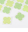 ミドリ（MIDORI）　カラー色紙用　寄せ書きシール　クローバー柄　18枚