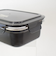 サブヒロモリ　マリット　ステンレス4点ロックコンテナ　S　420mL　ブラック