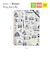 【2025年12月始まり】　クレイド（kleid）　eric×kleid　ring　diary　B6　マンスリーブロック　8605-01　ホワイト　月曜始まり
