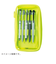 リヒトラブ（LIHIT　LAB.）　XCOA　リバーシブルクリヤーペンケース　A－3800－5　ネオンイエロー
