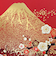 【クリスマス】　チキュウグリーティングス　和風クリスマスカード　富士山　C07－0017