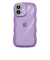 【iPhone17】　ココケース（COCO　case）　クリアなくねくねケース　パープル