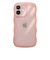 【iPhone17】　ココケース（COCO　case）　クリアなくねくねケース　ピンク