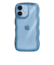 【iPhone17】　ココケース（COCO　case）　クリアなくねくねケース　ブルー