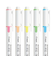パイロット（PILOT）　蛍光ペン　キレーナ（KIRE-NA）5色セット　定規付　SKIWR2415C1　01ベーシック