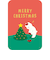 【クリスマス】　グリーティングライフ　クリスマスきぐるみポップアップミニカード　KE－56　クマ