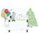 【クリスマス】　グリーティングライフ　クリスマステーブルカード　KE－42　キャット