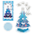 【クリスマス】ホールマーク（Hallmark）　立体クリスマスカード　846879　クリアフライングサンタツリー