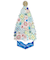 【クリスマス】ホールマーク（Hallmark）　立体クリスマスカード　レーザーカット　846855　カラフル結晶ツリー