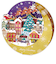 【クリスマス】ホールマーク（Hallmark）　立体クリスマスカード　レーザーカット　846954　ムーンタウン