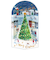 【クリスマス】ホールマーク（Hallmark）　立体クリスマスカード　846909　クリスマスタウンにツリー