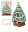 【クリスマス】ホールマーク（Hallmark）　立体クリスマスカード　846886　アタッチオーナメントツリー
