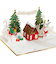 【クリスマス】ホールマーク（Hallmark）　輸入カード　シグネチャー・ペーパー・ワンダー　３Dポップアップクリスマスカード　829445　Santa’s　W