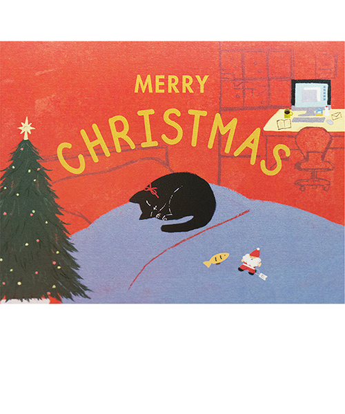 クリスマス】グリーティングライフ クリスマスイタズラネコカード LE