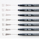 ぺんてる（Pentel）　ポイントライナー　7本セット　20P-7STA