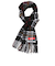 ヘルスニットプロダクト（Healthknit　Product）　マフラー　タータンチェックブラック