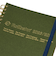 【2026年3月始まり】　デルフォニックス（DELFONICS）　ロルバーンダイアリー　オム　L　マンスリーブロック　360014_228　オリーブ　月曜始まり