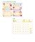 【2026年10月始まり】　クローズ・ピン　naminami　A6　マンスリーブロック　SB-96534　ミモザ　月曜始まり