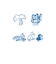 キングジム（KING　JIM）　透明スタンプ「氷印」　3個セット　CLSSCC－002　タビセット