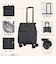 グランマリー（GRAN　MARIE）　4輪ショッピングカート　25L　GM－132　ブラック