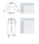 ハンズ（HANDS）　　リカバリーウェア　長袖+ロングパンツセット　メンズL　グレー　【ネット限定セット】