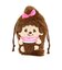 サンスター文具　モンチッチ　ぬいぐるみ巾着　モンチッチちゃん