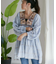 【WEB限定】【india】ミラーワーク刺繍ストライプチュニック