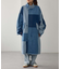 【etsinta/エシンタ】デニムパッチワークモッズコート