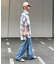 【ユニセックス】バスケット編みメッシュチェックシャツ