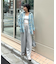 【ユニセックス】バスケット編みメッシュチェックシャツ