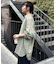 【ユニセックス】バスケット編みメッシュチェックシャツ