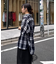 【ユニセックス】バスケット編みメッシュチェックシャツ