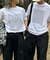 【UNISEX】【全12色展開】メッセージプリント半袖Tee