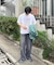 【UNISEX】【全12色展開】メッセージプリント半袖Tee