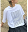 【UNISEX】【全12色展開】メッセージプリント半袖Tee
