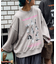 【S/G】プリント刺繍ヴィンテージスウェット