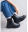 ZIP付きサイドゴアブーツ