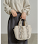 新色登場！！【MumME】ジャガードテープキルティングスクエアトートBAG