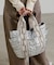 新色登場！！【MumME】ジャガードテープキルティングスクエアトートBAG