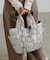 新色登場！！【MumME】ジャガードテープキルティングスクエアトートBAG