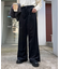 きれいめ細コーデュロイワイドタックパンツ