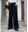 きれいめ細コーデュロイワイドタックパンツ